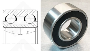 Подшипник 12BD2816T12VVCG23  радиально-упорный шариковый 12-28-16 мм