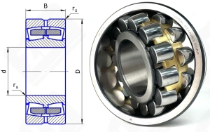 Подшипник роликовый 3620 H (22320CA/W33, 22320MB/W33) 100×215×73 мм