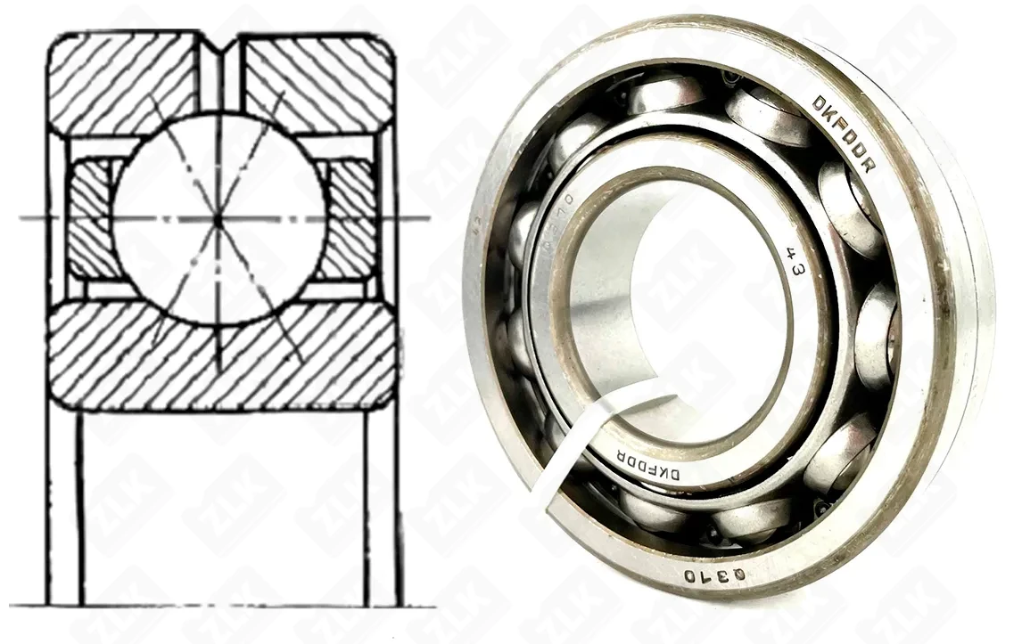 Подшипник шариковый 116310 (Q310) 50×110×27 мм DKF