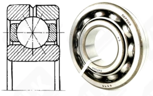 Подшипник 116310 (Q310) радиально-упорный шариковый 50-110-27 мм