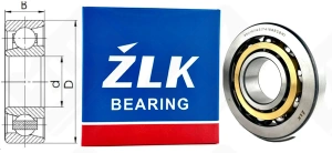 Подшипник 66416 ЛШ2 (7416BECBM) радиально-упорный шариковый 80-200-48 мм