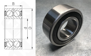 Подшипник 3056208 (5208,3208) радиально-упорный шариковый 40-80-30,20 мм