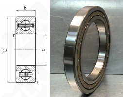 Подшипник 306840 радиальный шариковый 180-259,5-33 мм