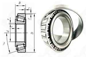 Подшипник HM218248/10  радиально-упорный роликовый конический 89,974-146,975-42 мм