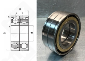 Подшипник 3056318Л (5318M,3318M) радиально-упорный шариковый 90-190-73 мм