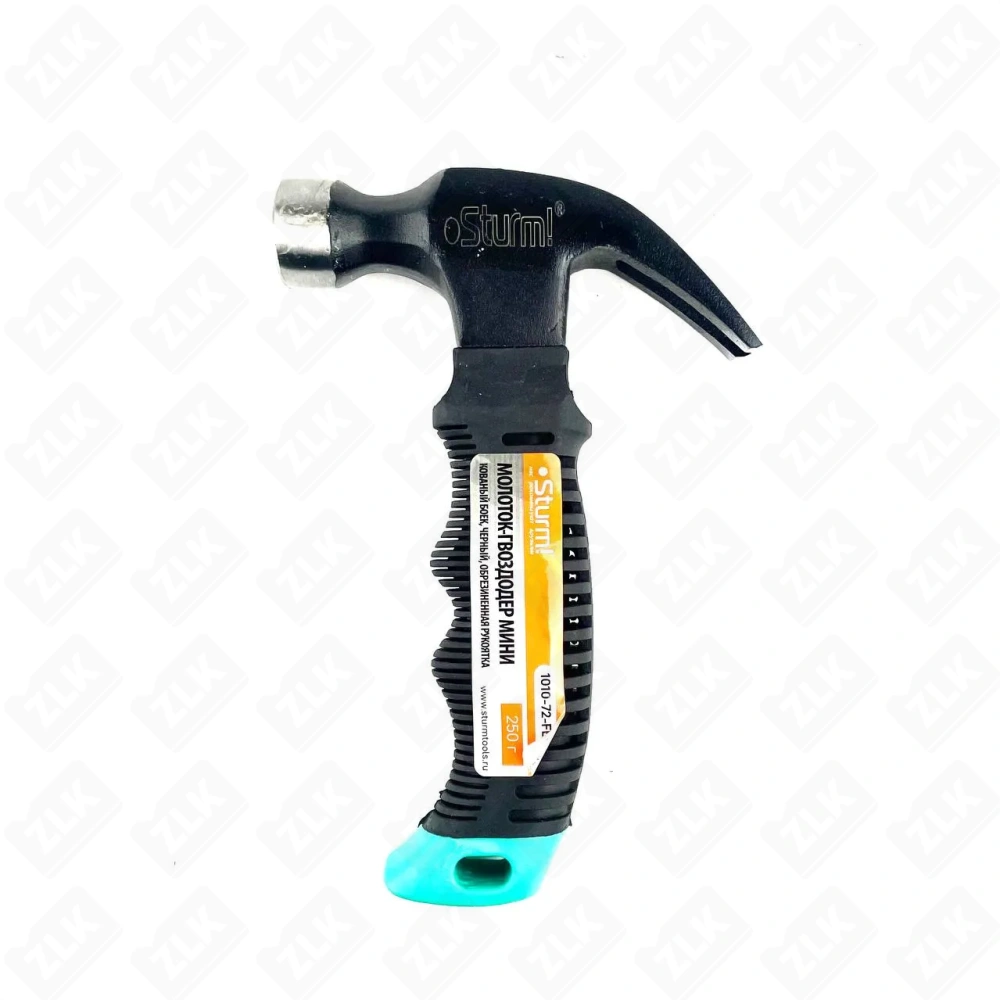 Молоток-гвоздодер 250 г кованый боек обрезиненная рукоятка Sturm