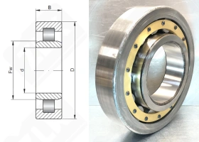 Подшипник 32630 Л (NU2330M) радиальный роликовый 150-320-108 мм