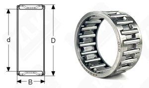 Подшипник K22x26x13 радиальный игольчатый 22-26-13 мм