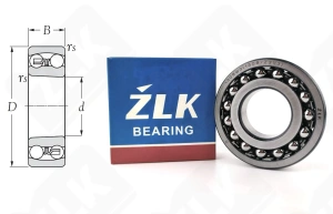 Подшипник 1308 Ш3 (1308Z3V3) радиальный шариковый самоустанавливающийся 40-90-23 мм
