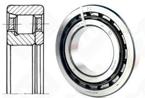 Подшипник 12213 (NF213) радиальный роликовый 65-120-23 мм
