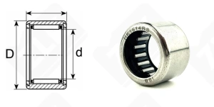 Подшипник HK1514 RS радиальный игольчатый 15-21-14 мм
