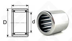 Подшипник HMK1725 радиальный игольчатый 17-24-25 мм