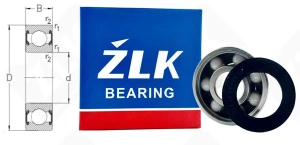 Подшипник 180018 (6082RS) радиальный шариковый гибридный 8-22-7 мм