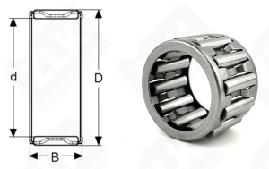 Подшипник K25x32x20 радиальный игольчатый 25-32-20 мм