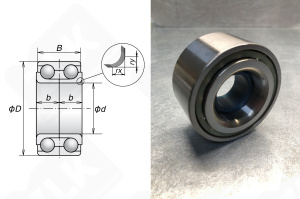 Подшипник JWB3223 (35BWD16) радиально-упорный шариковый 35-68-39 мм