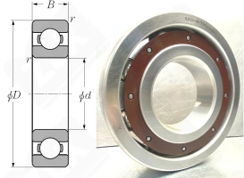 Подшипник 320 (6320HT35DC4U1) радиальный шариковый 100-215-47 мм