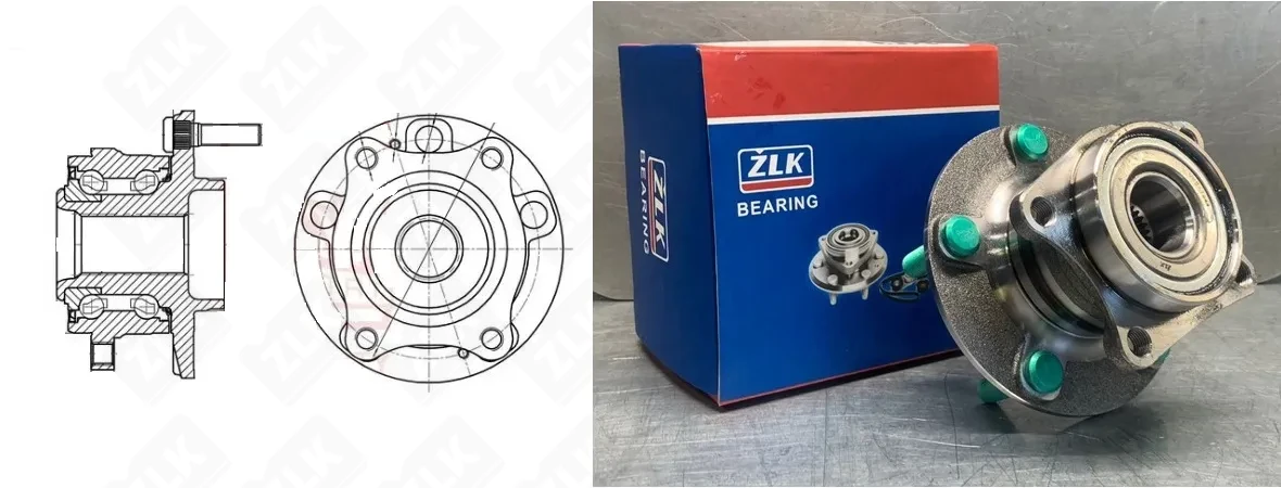 Подшипник шариковый  (VKBA7544) 30.1×139.7×96.7 мм ZLK