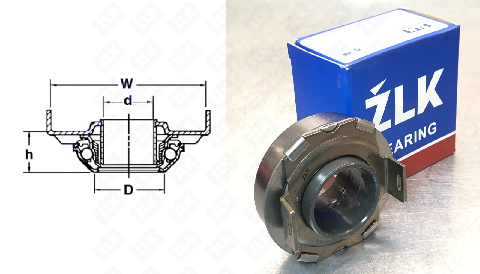 Подшипник шариковый  (47TKB3101A) 31.2×65×34 мм ZLK