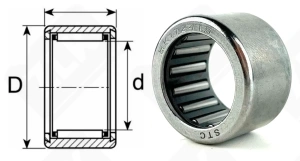 Подшипник HMK1715 радиальный игольчатый 17-24-15 мм