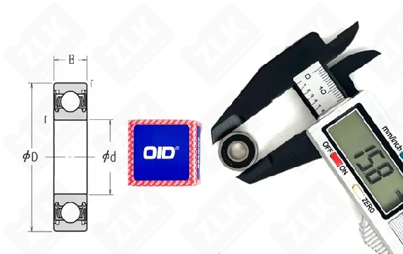 Подшипник шариковый (R4-2RS) 6.35×15.9×5 мм OID