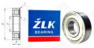 Подшипник 60304 (6304Z) радиальный шариковый 20-52-15 мм