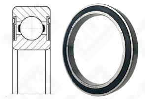 Подшипник 1000810 2RS (618102RS,68102RS) радиальный шариковый 50-65-7 мм