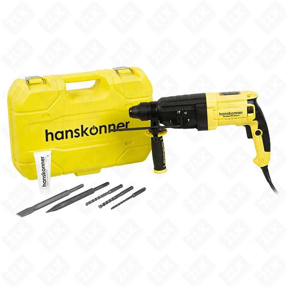 Перфоратор 600Вт 22мм 2.2Дж 0-5500 уд/мин 3 режима Hanskonner