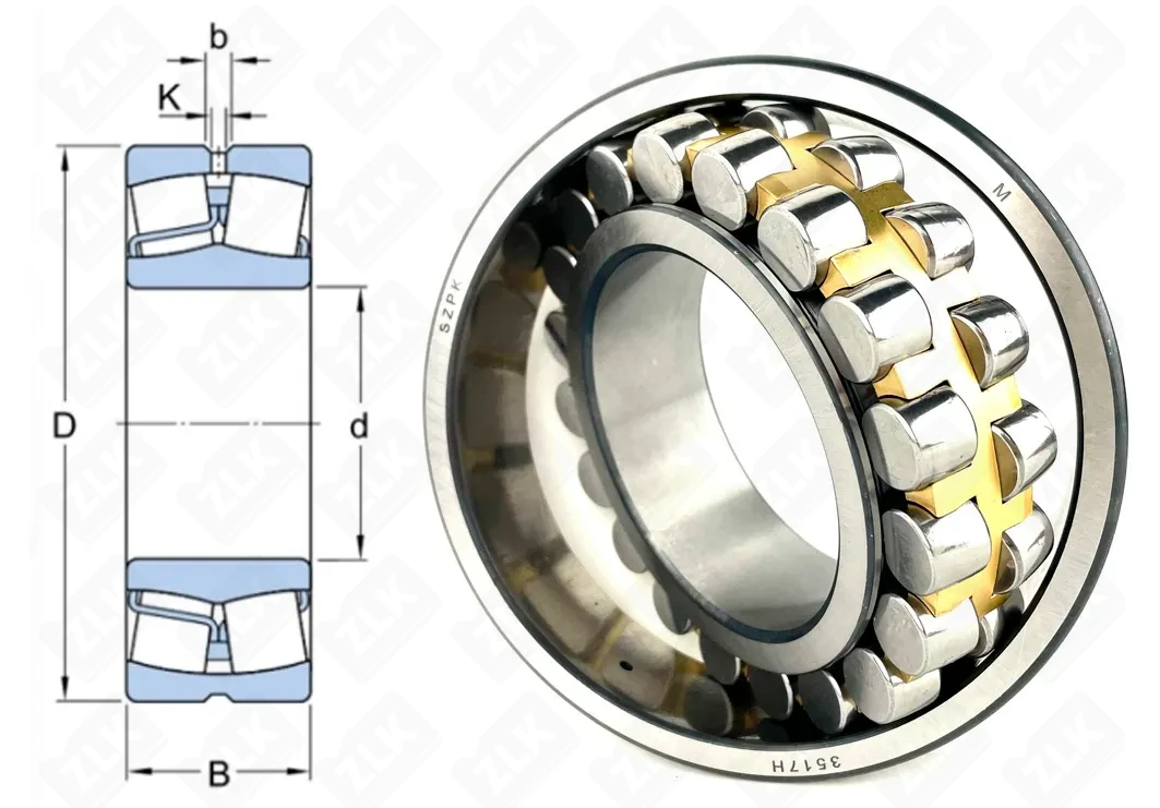 Подшипник роликовый 3517 H (22217CA/W33, 22217MB/W33) 85×150×36 мм SZPK