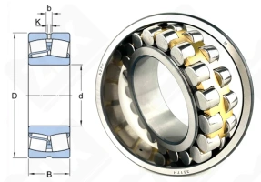 Подшипник 3517 H (22217CAW33 22217MBW33) радиальный роликовый самоустанавливающийся 85-150-36 мм