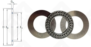 Подшипник AXK2542 + 2AS упорный игольчатый 25-42-2 мм