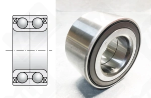Подшипник 38BWD24CA78 радиально-упорный шариковый 38-74-33/36 мм