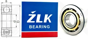 Подшипник 46416ЛШ2 (7416ACMZ2V2) радиально-упорный шариковый 80-200-48 мм