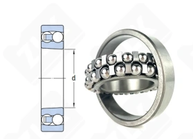 Подшипник 111211 (1211K) радиальный шариковый самоустанавливающийся 55-100-21 мм