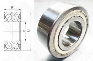 Подшипник 3056203 (5203ZZ,3203ZZ) радиально-упорный шариковый 17-40-17,5 мм