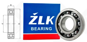 Подшипник 50307 (6307N) радиальный шариковый 35-80-21 мм