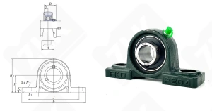 Подшипниковый узел 480204UCP (UCP204)