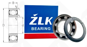 Подшипник 180205 (62052RS) радиальный шариковый гибридный 25-52-15 мм