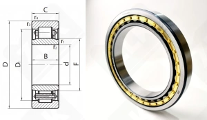 Подшипник 1032940H радиальный роликовый 200-280-38 мм