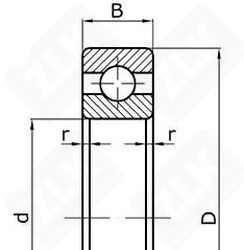 Подшипник шариковый 60309 (6309 Z) 45×100×25 мм Neutral