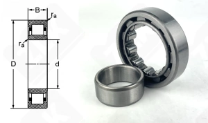 Подшипник 32208KM (NU208) радиальный роликовый 40-80-18 мм