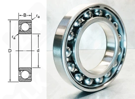 Подшипник 66317 (7317BWG) радиально-упорный шариковый 85-180-41 мм