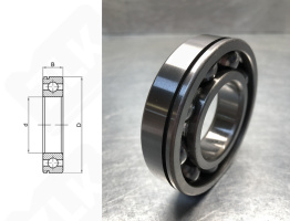 Подшипник 50216 (6216N) радиальный шариковый 80-140-26 мм