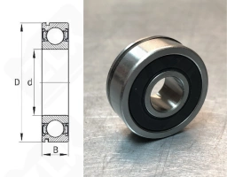 Подшипник B10-50D радиальный шариковый 10-27-11 мм