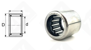 Подшипник СК152120 2RS(HK1520 2RS) радиальный игольчатый 20-21-15 мм