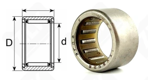 Подшипник 134902Е радиальный игольчатый 15-21-12 мм