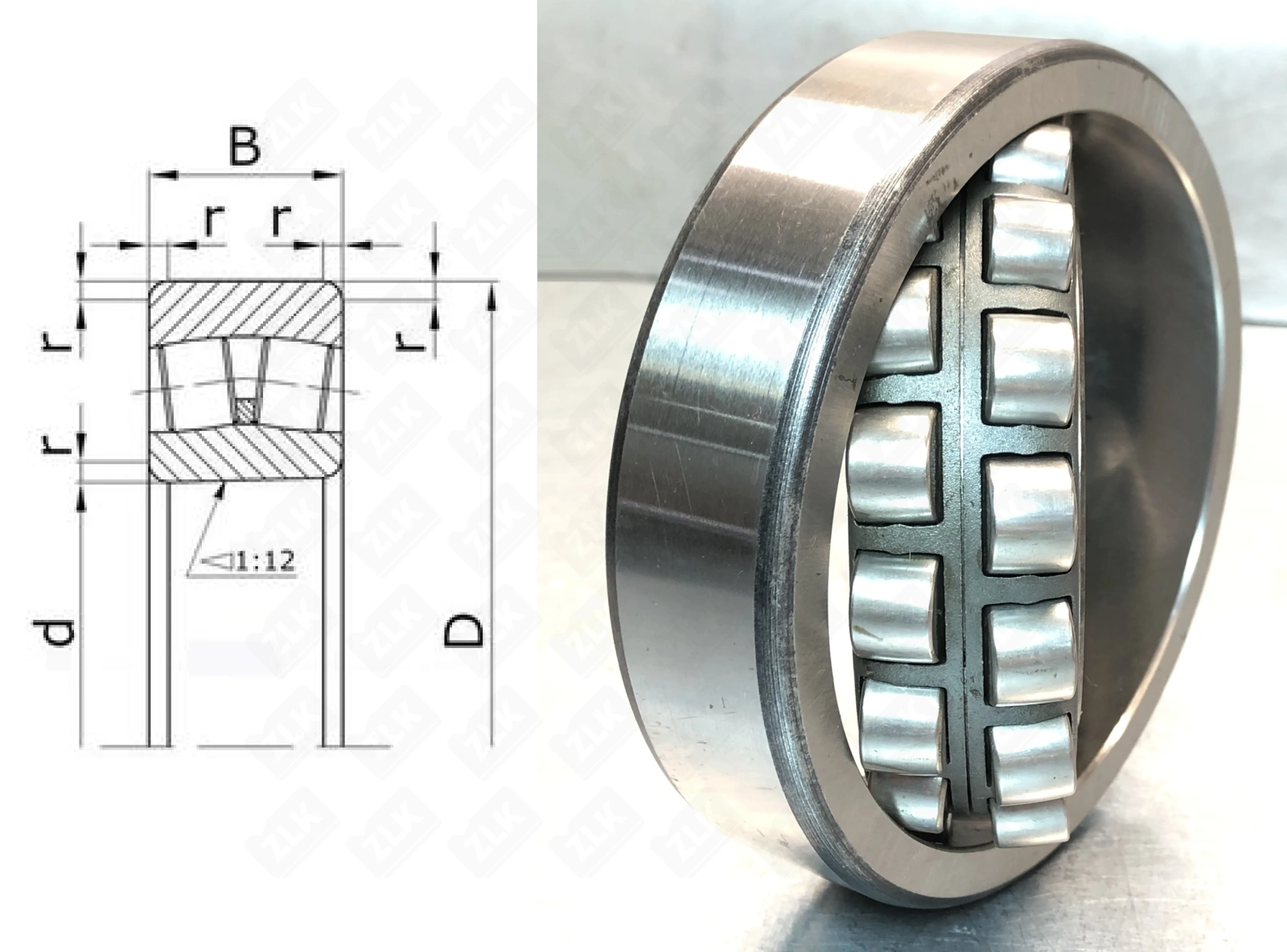 Подшипник роликовый  (24056 CCK30/C3W33) 280×420×140 мм SKF оригинал