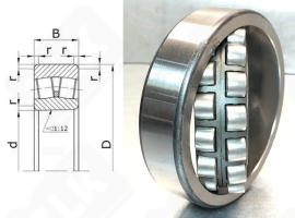 Подшипник 153311 (21311CCK) радиальный роликовый самоустанавливающийся 55-120-29 мм