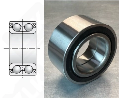 Подшипник JWB3047 радиально-упорный шариковый 48-86-40/42 мм