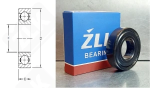 Подшипник 6206-2Z/VA208 радиальный шариковый 30-62-16 мм