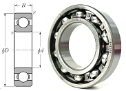 Подшипник шариковый 210 (6210) 50×90×20 мм ППЗ